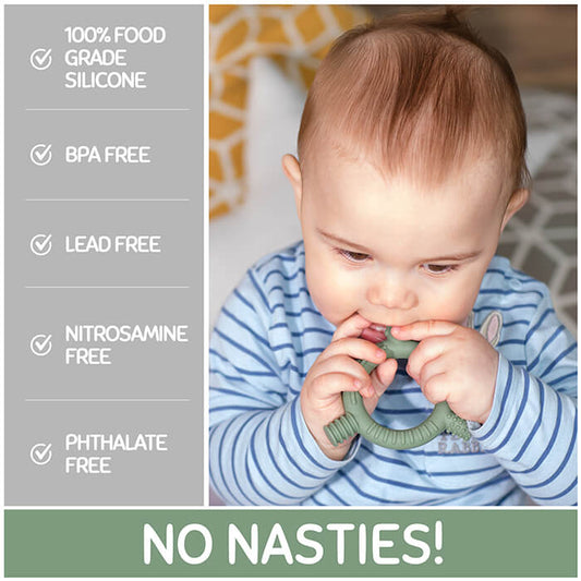 100% Food Grade Silicone with No Nasties, BPA Free, Lead Free, Nitrosamine Free, Phthalate Free