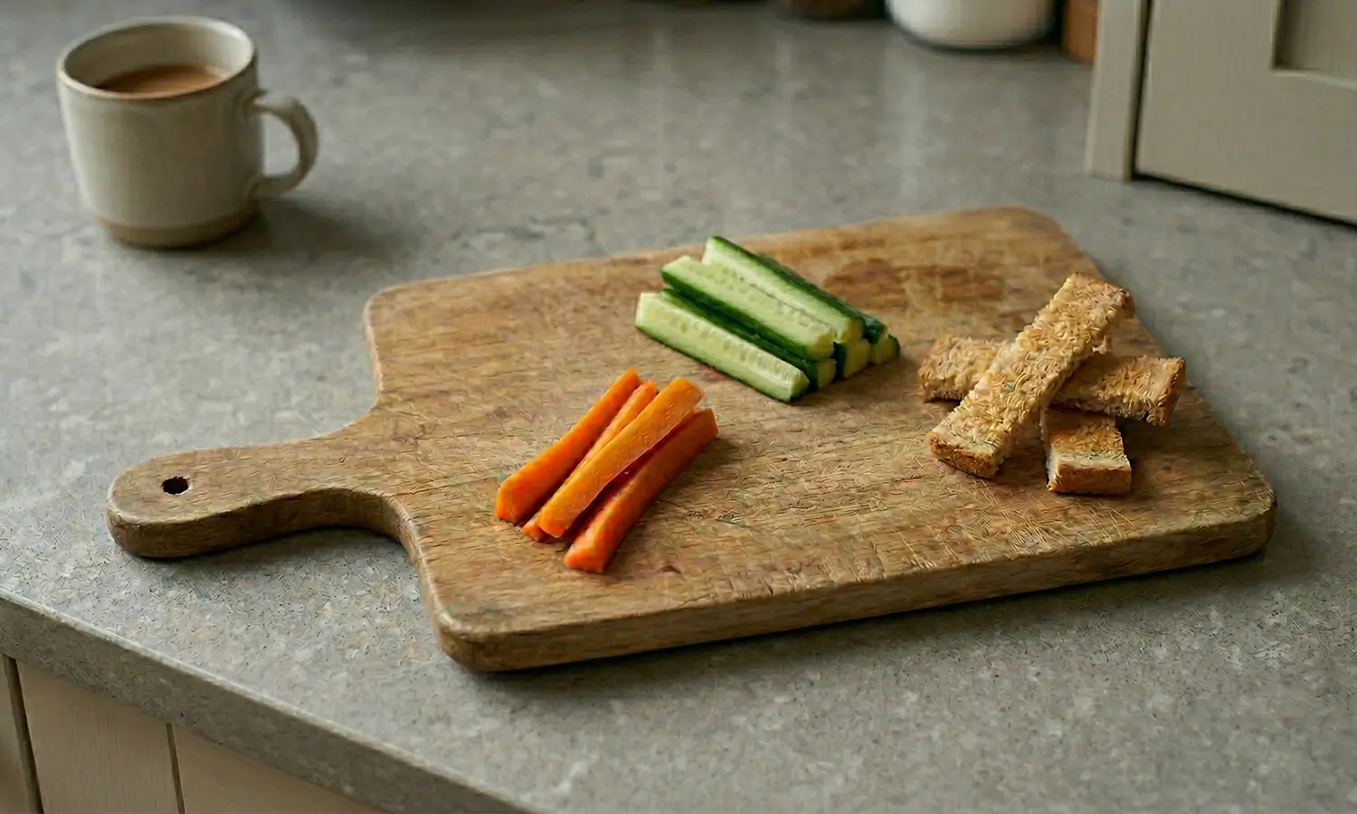 Preparing food for baby-led weaning