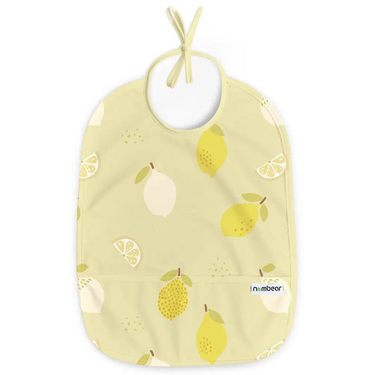 Necktie Baby Bib in Yellow, Lemon and Lime Design.